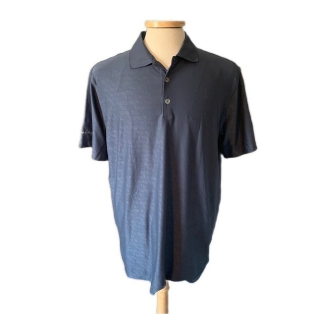 Nike Golf Large Blue Gray Polo Short Sleeve Shirt